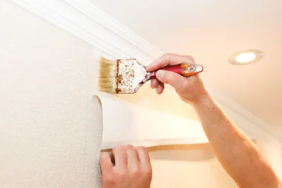 Pose de papier peint à Migré — revêtements muraux et toiles de verre
